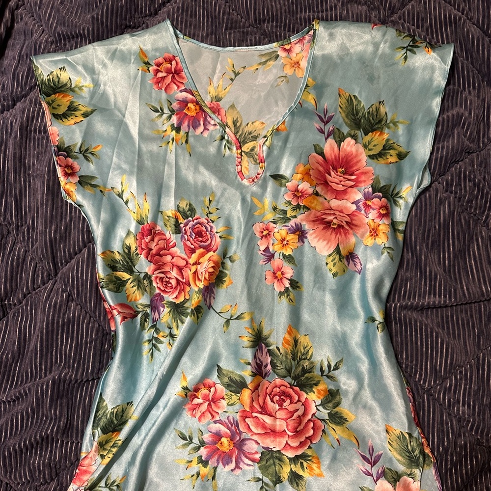 Vintage satin mini slip dress intimates